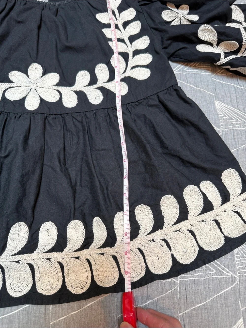Anthropologie black cotton